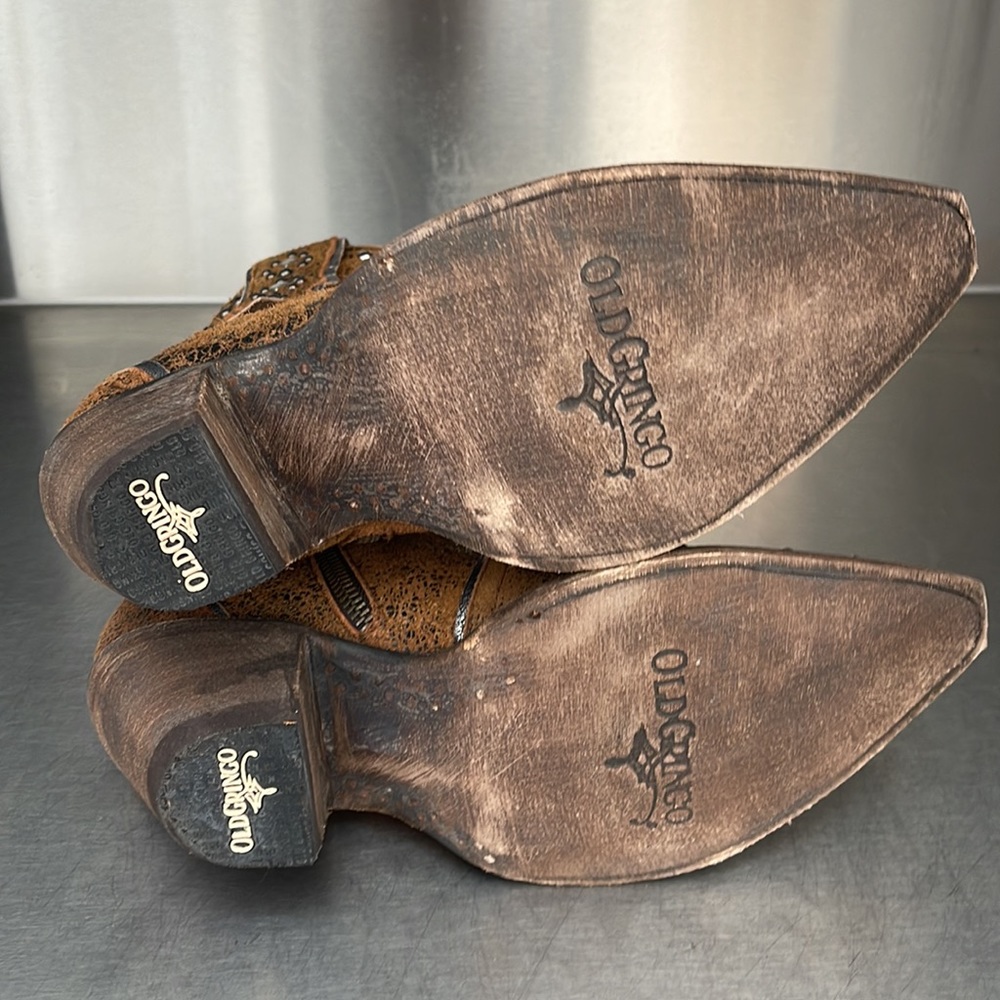 Old Gringo “Ilona short boots” in studded rust leather. New in box. - Picture 8 of 10